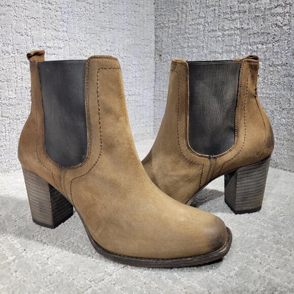 Trask Vaden Women's Size 10M US Brown Leather Chelsea Ankle Bootie Boots 36-0940 - Picture 1 of 12